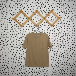 Wonder Nation Tan Boys Relaxed Fit Short Sleeve T-Shirt
